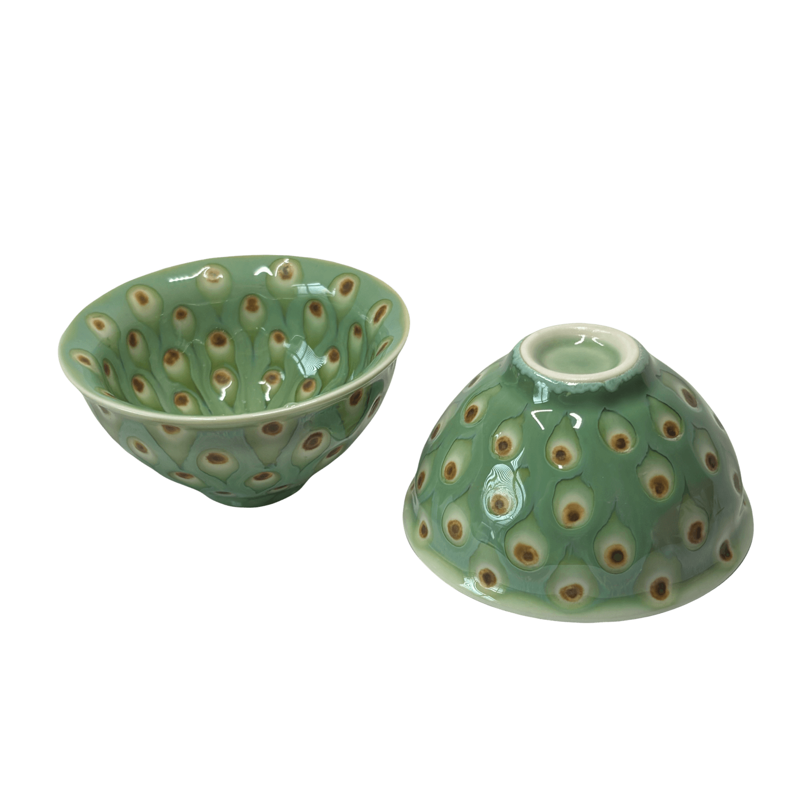 Tea Bowl 110 ml “Royal Peacock” (ceramic)