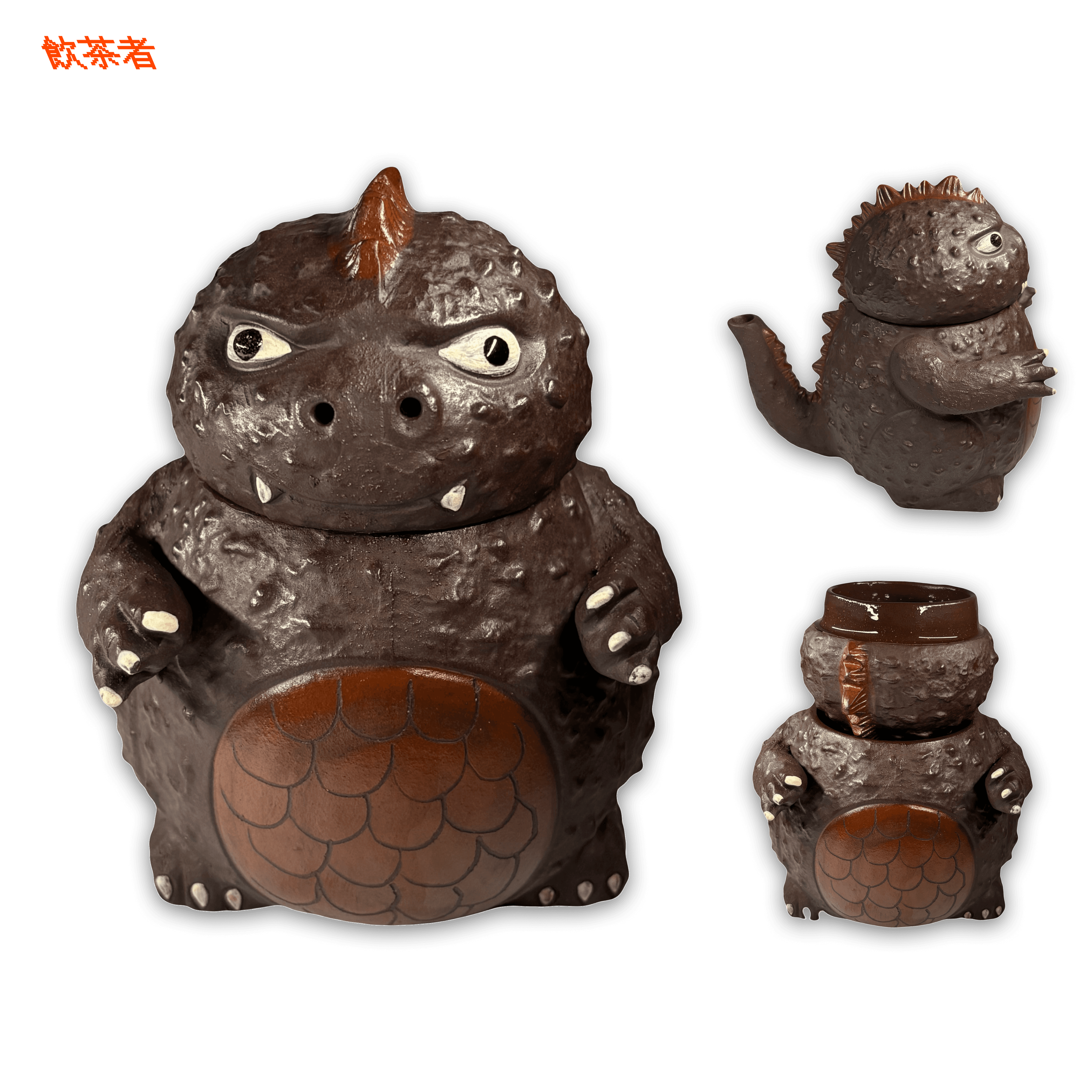 Handmade Godzilla Zisha Teapot 140ml
