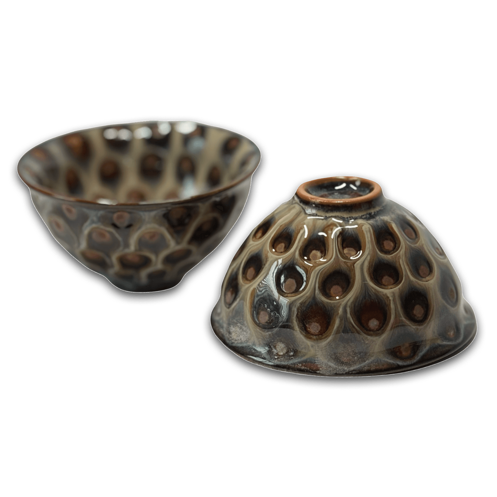 Tea Bowl 110 ml “Royal Peacock” (ceramic)
