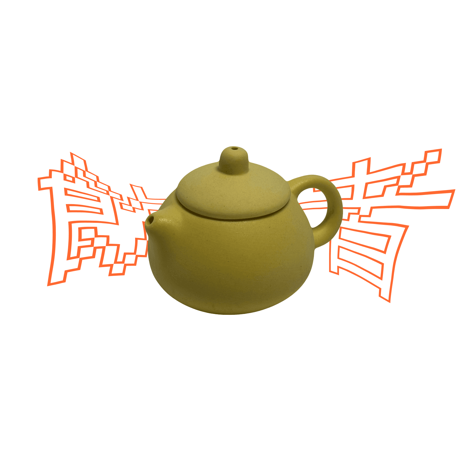 Mini Purple Clay Tea Pet - Finger Teapot