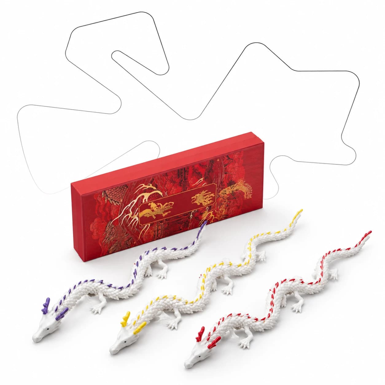 Articulated Ceramic Dragon — Desk Figure