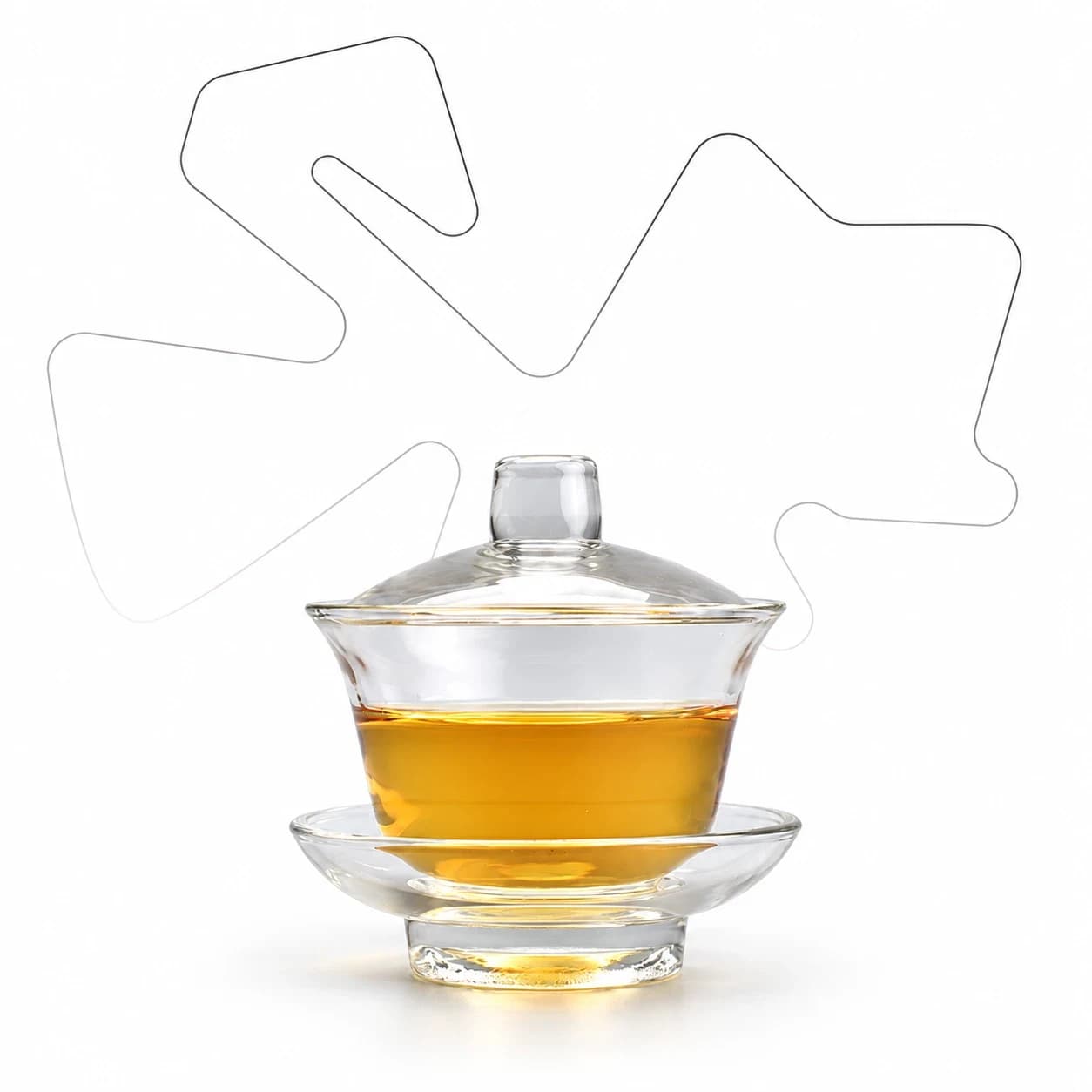Glass Gaiwan with Saucer