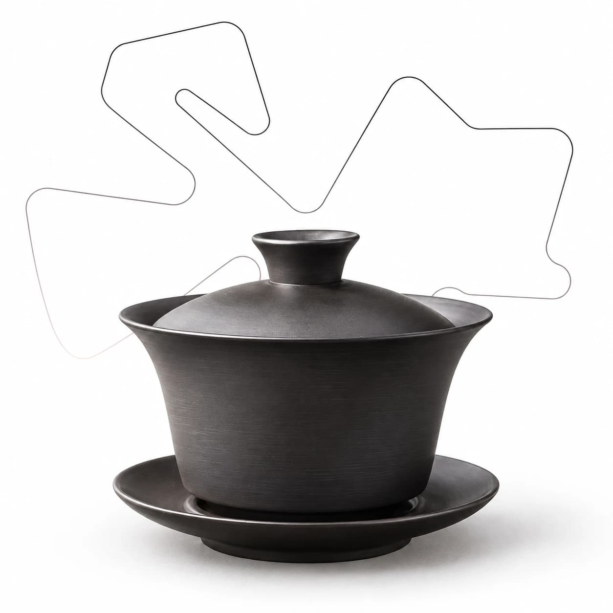 Purple Pottery Gaiwan 200ml — Modern Minimal