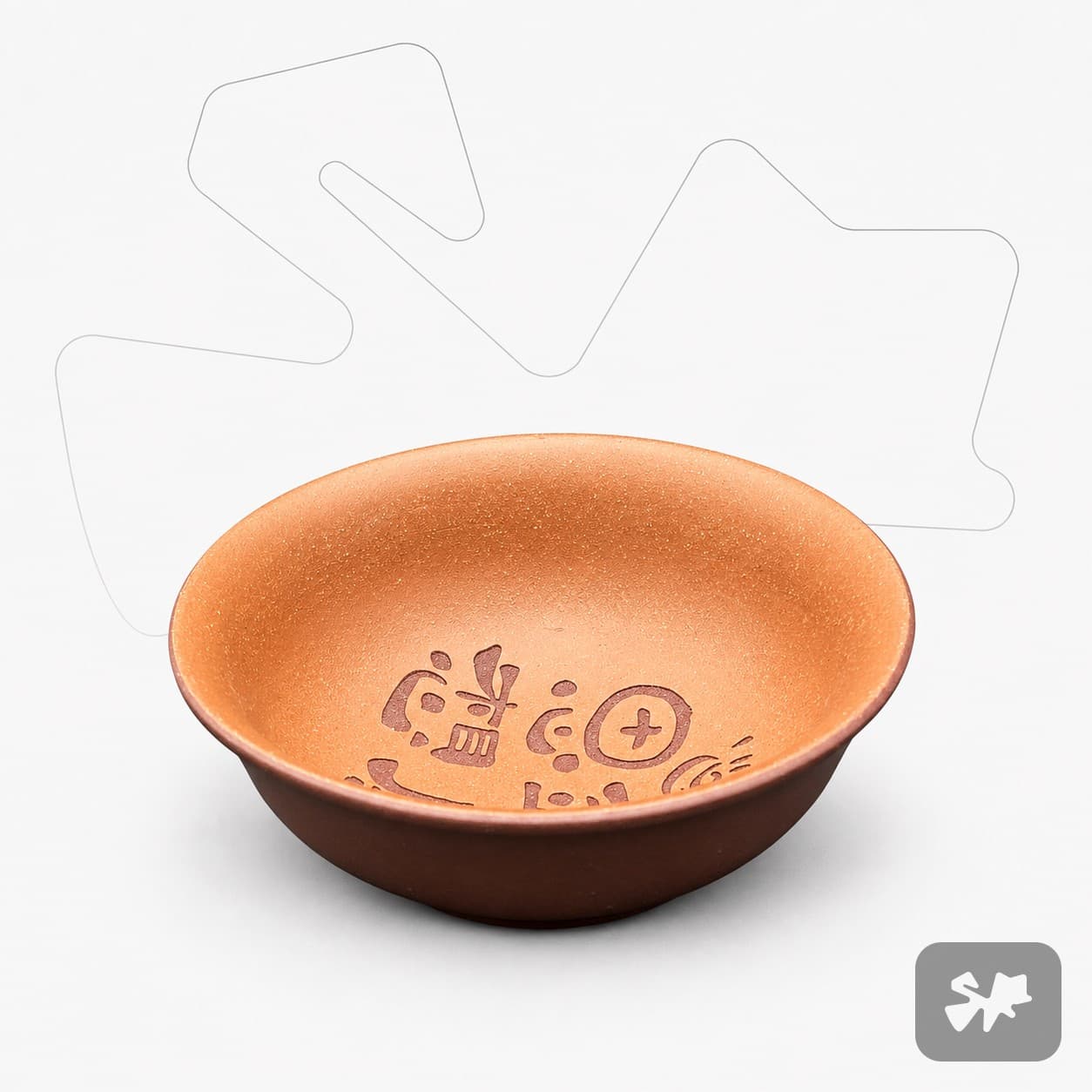 "Haha" Yixing Zisha Master Tea Cup, 100 ml