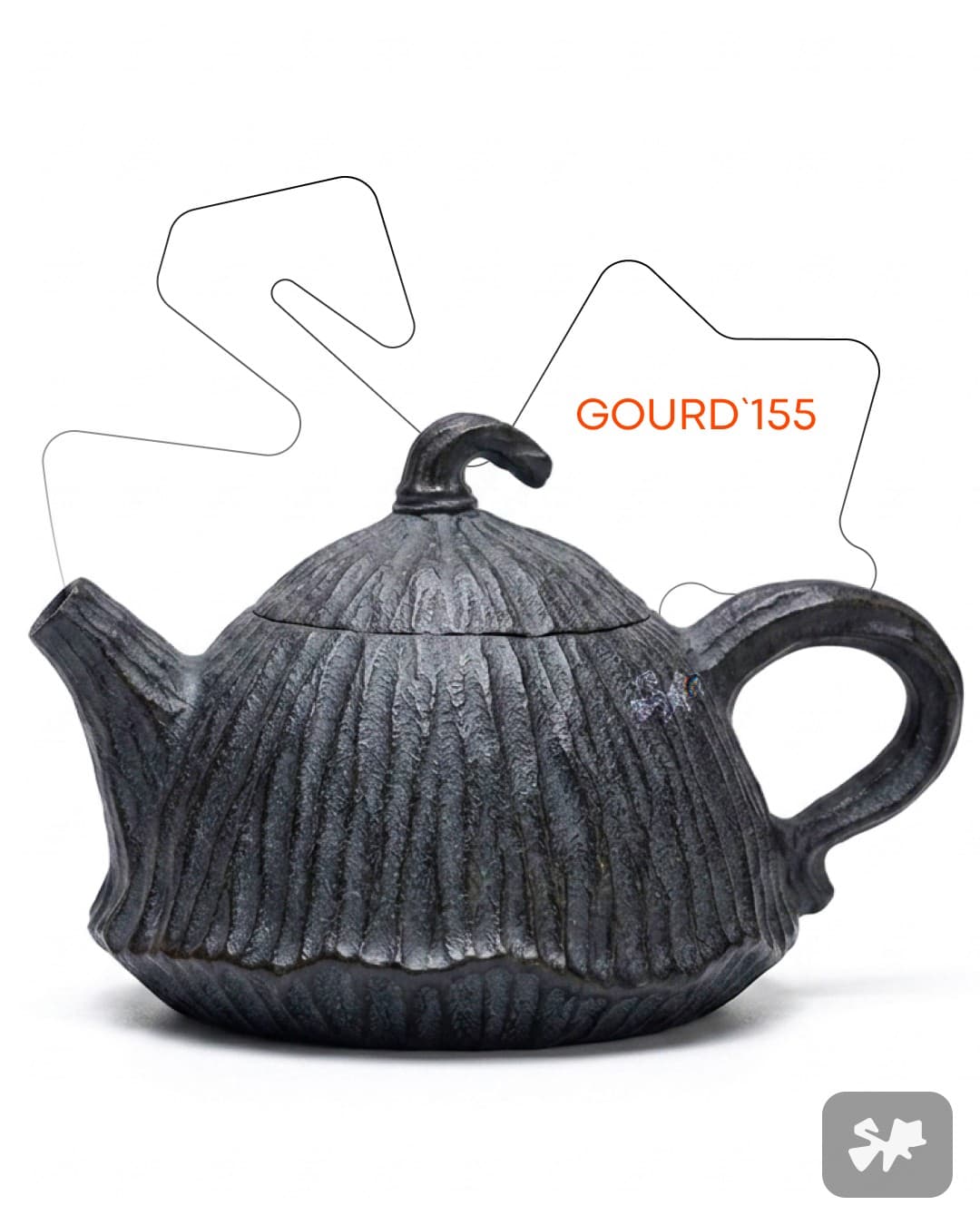 Hand-Carved Glacial Tillite Stone Teapot — No. 5
