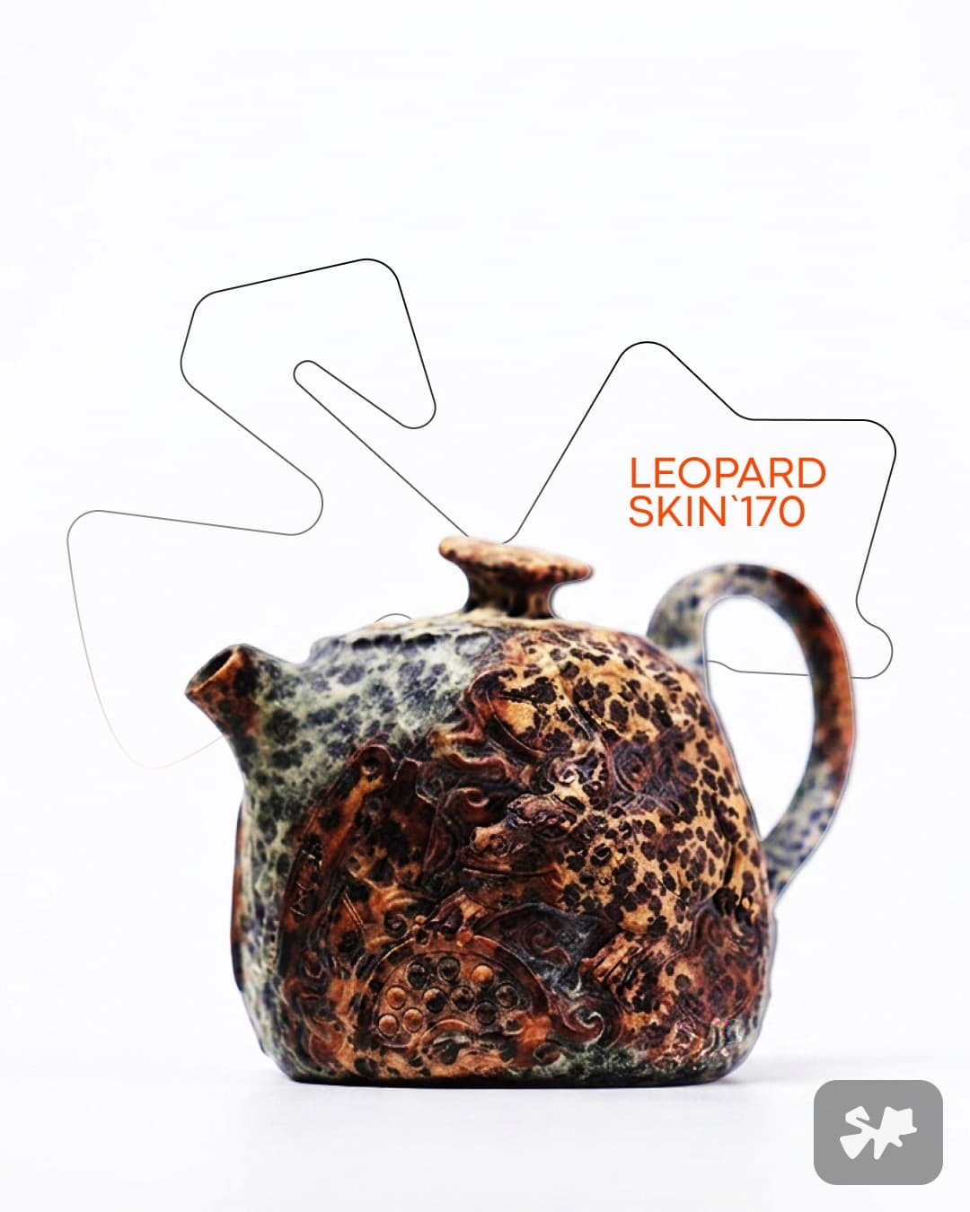 Hand-Carved Glacial Tillite Stone Teapot — No. 3