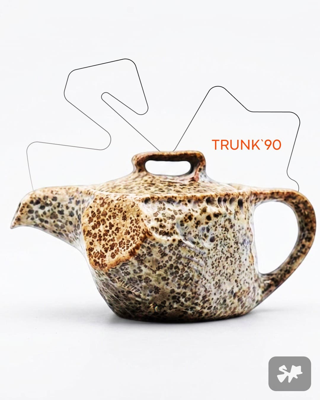 Hand-Carved Glacial Tillite Stone Teapot — No. 2