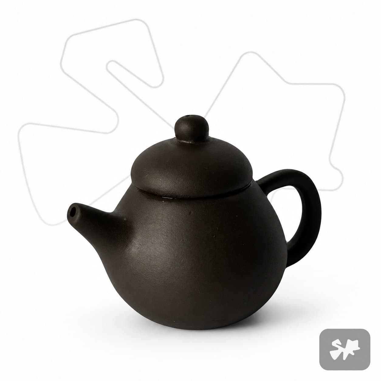Mini Teapot 17ml - (purple clay)