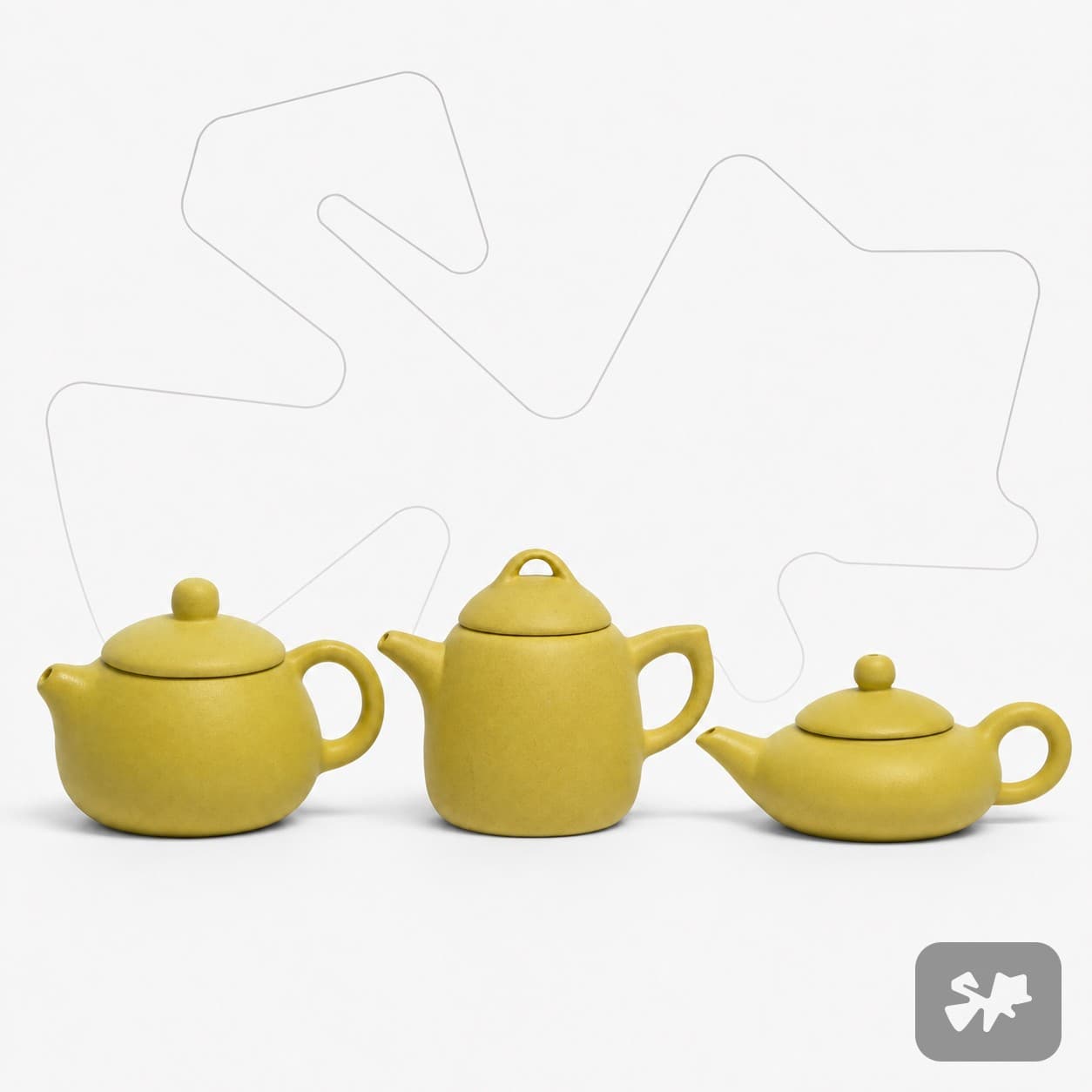 Mini Purple Clay Tea Pet - Finger Teapot