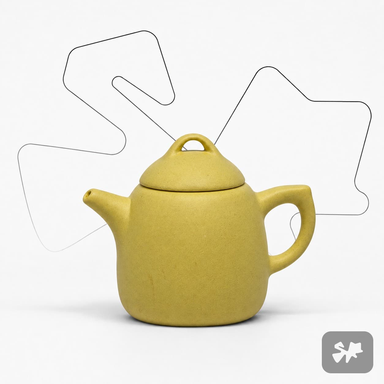 Mini Purple Clay Tea Pet - Finger Teapot