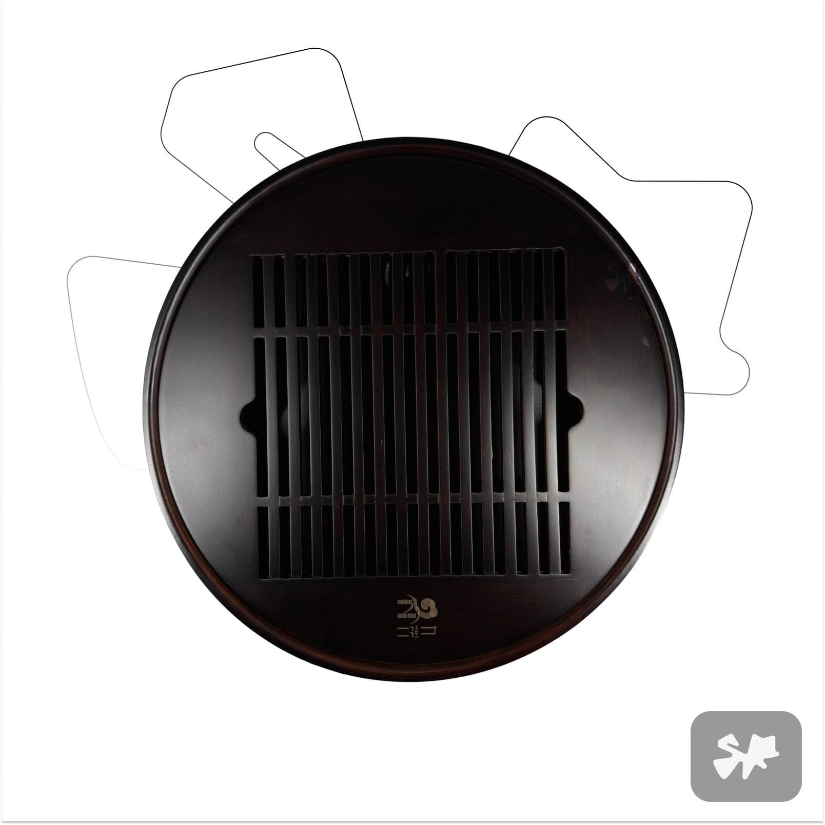Round Bamboo Tea Tray — Bamboo Gongfu Cha Board