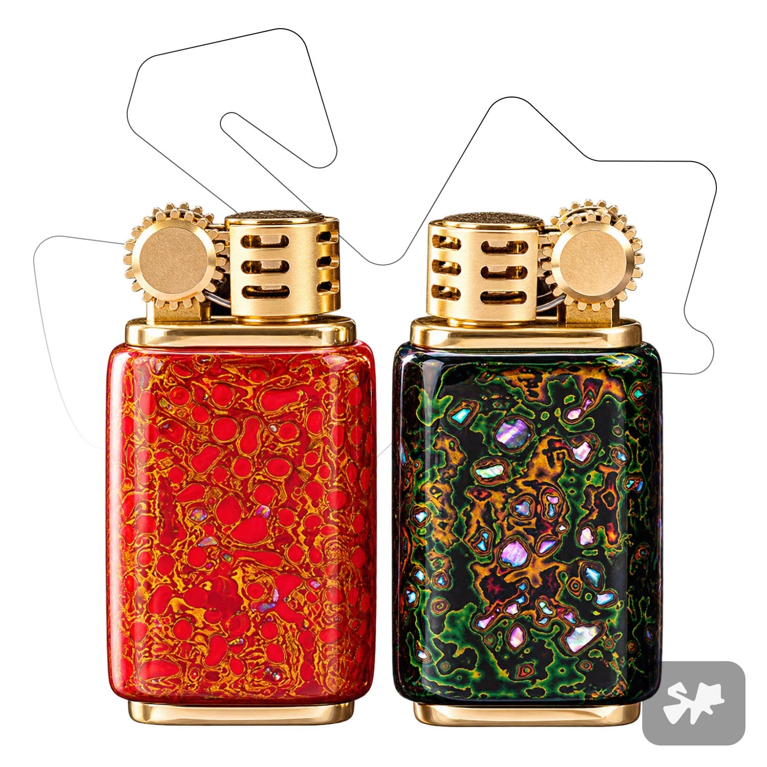 Vintage Lacquer Flip Lighter